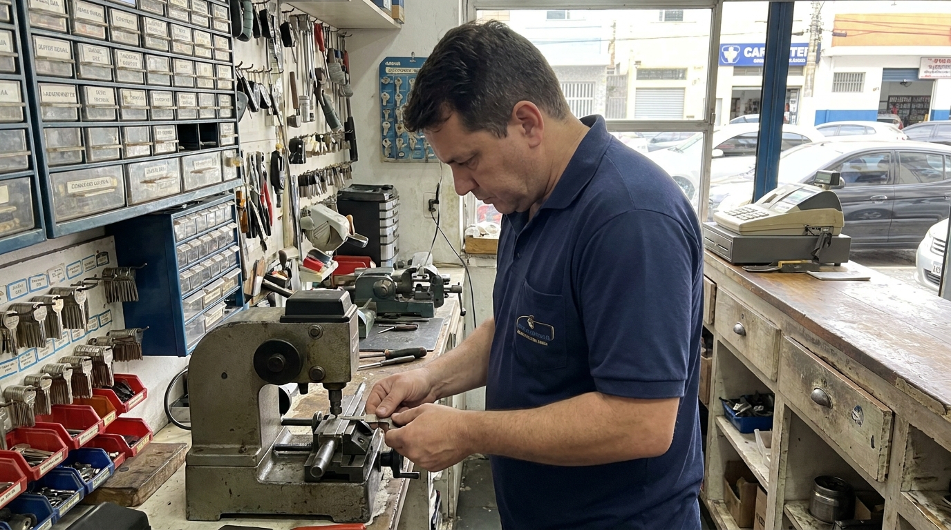 Confecção de Chave Automotiva profissional na CIC, Curitiba‑PR