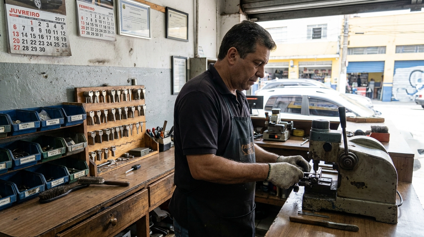 Confecção de Chave Automotiva perto de mim na CIC, Curitiba‑PR