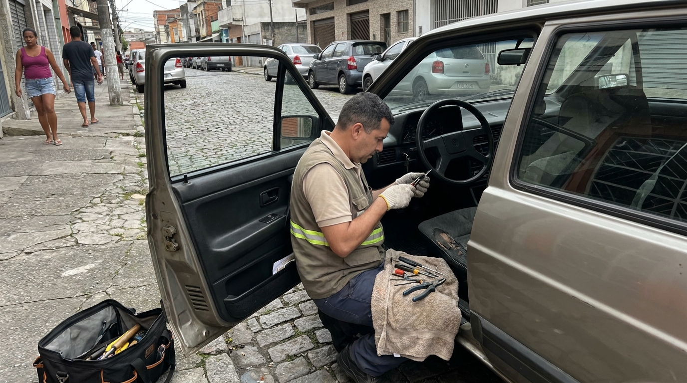 Extração de Chave Quebrada no Cajuru, Curitiba‑PR