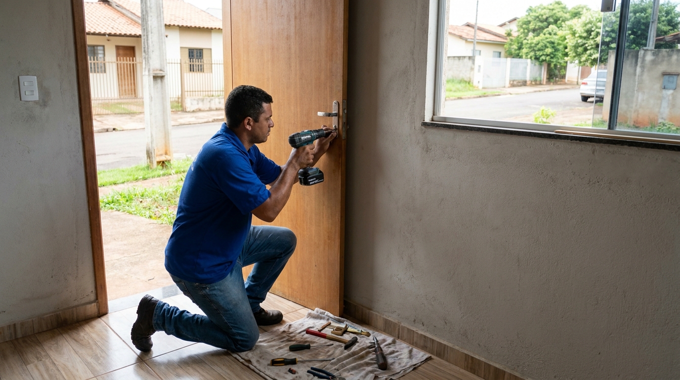Instalação de Fechadura Residencial profissional na Augusta, Curitiba‑PR